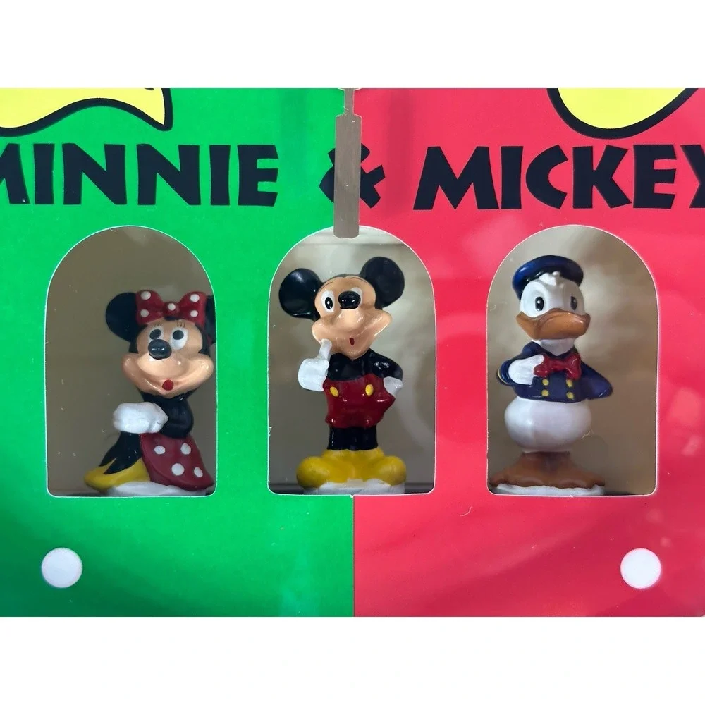Vintage‎ Walt Disney Dancing Mickey Donald Minnie Wall Clock Model 8392C Working